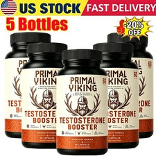 5X Primal Viking Testosterone Booster for Men Reindeer Organ Natural Supplement picture