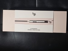 L’ange Le Ceramique 1-Pass Ceramic Flat Iron 1” Hair Straightener Pink   picture