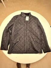 Barbour Powell Quilted Jacket XL - Black , NWT picture