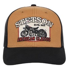 Stetson American Classic Motorcycle Snapback Trucker Hat Cap picture