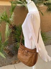 Frye Olivia Leather Crossbody Saddle Bag Dusty Rose Vintage Boho Western Chic picture