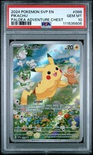 2024 POKEMON SVP EN-SV BLACK STAR PROMO 088 PIKACHU PALDEA ADVENTURE CHEST picture