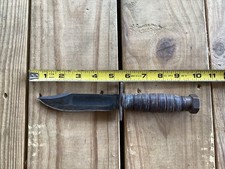 Vintage Camillus Jet Pilot Survival Bail Out Combat Fighting Knife picture