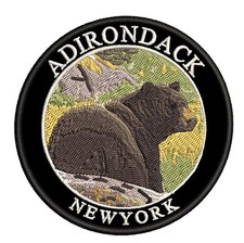 Adirondack, New York Patch Embroidered Iron-on Applique Travel Souvenir picture