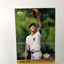 Upper Deck 1993 Derek Jeter Top Prospect #449 New York Yankees Baseball Card picture