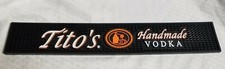 Tito's Hand Made Vodka Rubber Shot Spill Rail Runner Cocktail Bar Bartender Mat picture