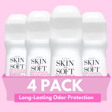 Avon Skin So Soft Roll-On Antiperspirant Deodorant, 2.6 fl oz (4-Pack) picture