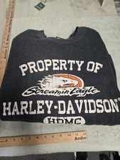 harley davidson sweatshirt, screamin' eagle, size XL, bluish gray, main gate picture