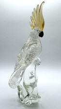 Vintage Formia Murano Glass Cockatoo Parrot Sculpture Gallery Art Italy picture