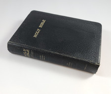 Vintage 1952 Zondervan RSV Holy Bible Brevier Concordance & Maps Red Letter picture