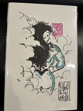 She-Hulk original sketch on comic board by Matthew Sutton Avengers With COA picture