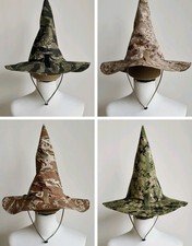 Outdoor Camouflage Hunting Tactical Large Brim Cosplay Wizard Hat picture