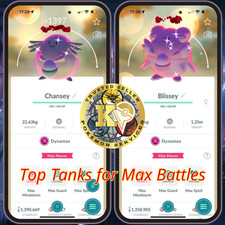 Shiny Dynamax Chansey — Dynamax Blissey —Lv 50—Top Tanks for Max Battles—Digital picture