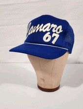 Vtg 1967 Chevrolet Camaro Blue Hat With Embroided Logo - USA Snapback picture
