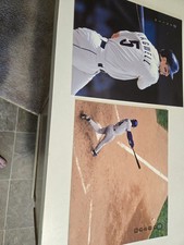 A 1997 Pinnacle Zenith Holo and Photo 8x10 Baseball Card  Set. picture