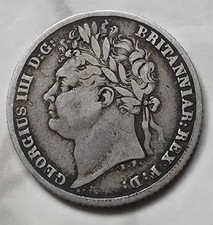 •1821•GREAT BRITAIN•GEORGE IIII•SIXPENCE•SILVER COIN• picture