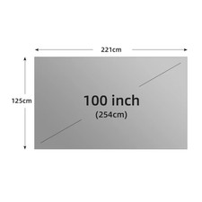 Anti-Light Metal Projector Screen High Brightness 16:9 3D HD 4K Movies Screen picture