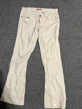 VINTAGE Unionbay Pants Womens 7 Beige Boot Cut Chino Flat Front Cotton Zip Fly picture