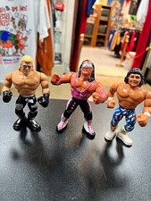 Bret Hart, Shawn Michaels, Marty Jannetty WWE Hasbro wrestlers silver glasses picture