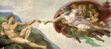 The Creation of Adam by Michelangelo Buonarroti Art Print picture