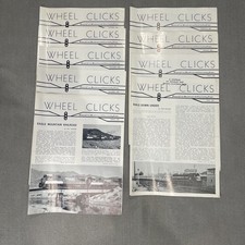 WHEEL CLICKS Railroad Newsletters Lot of 9 1982-1984 Pacific Railroad VTG VGC picture