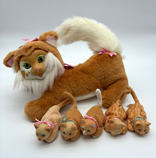 Vintage 1992 Hasbro Kitty Surprise Cat Plush 5 Kittens Complete Collar picture