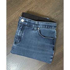 Chicos Fabulously Slimming Straight Leg Jeans Dark Wash Blue Size 1.5 Short 10 picture