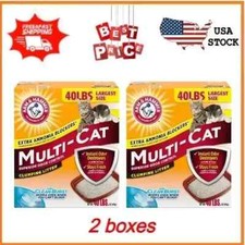 2 x Arm & Hammer Multi-Cat Superior Odor Control Burst Clumping Litter, 40-lb picture