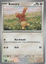 2025 POKÉMON SCARLETVIOLET PALDEA EVOLVED #083 BUNEARY SPECIAL ILLUSTRATION RARE picture