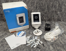 Ring Spotlight Cam Plus Plug-In White Outdoor/Indoor Camera - READ picture