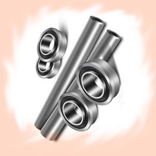 2PK STAINLESS STEEL FRONT AXLE&BEARING CONVERSION RPLS 590486802 Fit HUSQVARNA A picture