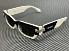 VERSACE VE4465 545987 Black White Grey Men's 53 mm Sunglasses picture