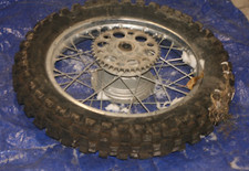 1971-72 KAWASAKI F9 350 BIGHORN OEM REAR WHEEL RIM / SPROCKET /TIRE NEW  picture