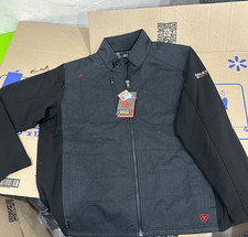 Ariat Work Men's CAT 2 FR Full Zip Jacket Black Polyester Size L picture
