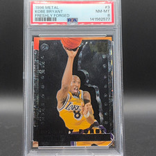 Fleer 1996-97 Metal Freshly Forged Kobe Bryant rookie rc #3 RC PSA 8 Lakers picture