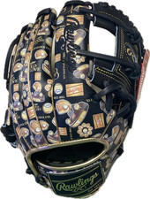 Exclusive Rawlings Heart of the Hide Baseball Gold Glove Award Black 11.5