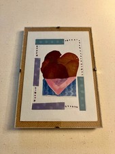 Framed Mixed Media Heart Collage picture