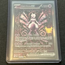 Pokemon 30th Celebration Mewtwo EX Special Illustration Rare 151/128 SIR picture