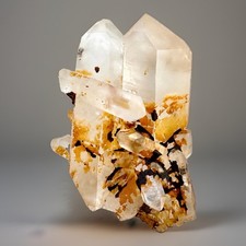 “Gilded Bloom” Hashupi Himalayan Golden Hematite Coating Quartz Matte Crystal picture