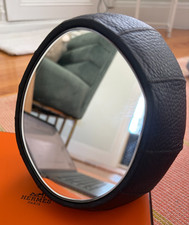 New Hermes Petit H Mirror Brown Taurillon Leather Table Vanity picture