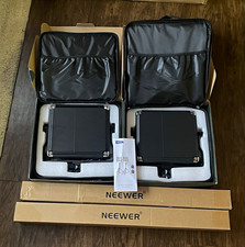 Neewer NL660 2-Pack LED Video/Photography Lights Dimmable Barn Doors & 2 stands picture