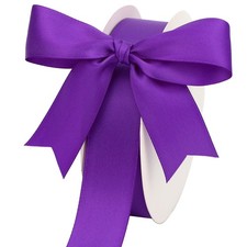 Purple Ribbon 1 Inch x 25 Yards Double Face Satin Ribbon picture