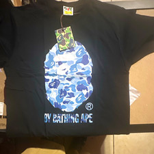 A Bathing Ape BAPE Black Ape Head Camo Graphic Tee Crew Neck Men’s L picture