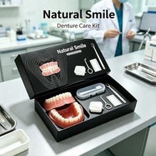 Complete Full Mouth Denture Set with Storage Case picture