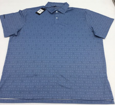Bonobos Performance Golf Polo Tshirt, Blue Broken Tee, XL picture