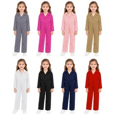 US Girls Boys Jumpsuit Overall Mechanic Boiler Suit Coverall Halloween Costume picture