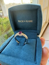 Japanese Vintage Pt900 Ruby Ring - Guild Certified picture