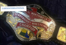NWA PACIFIC NORTHWEST HEAVYWEIGHT WRESTLING CHAMPIONSHIP BELT 4MM ZINC picture