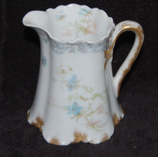 Antique  H & L Co. Haviland Limoges Creamer Pitcher 4” picture