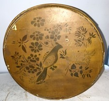 Antique Pantry Box Folk Art Bentwood Wood Original Paint Stencil picture